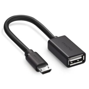 CÂBLE ADAPTATEUR OTG USB A FEMELLE MICRO USB MÂLE - 12CM